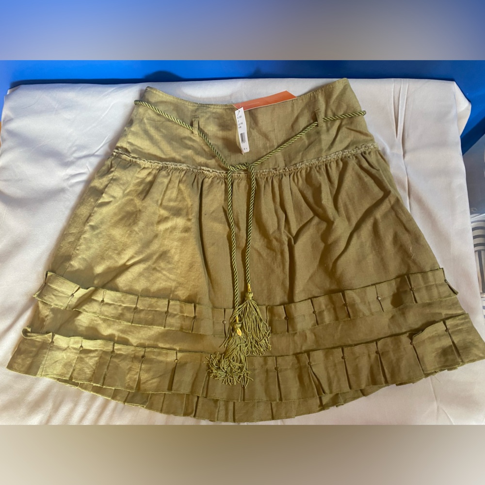 Cynthia Steffe Olive Green Women's Unique Skirt